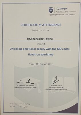 dr Thanaphat Jitthai Certificate 2017_2