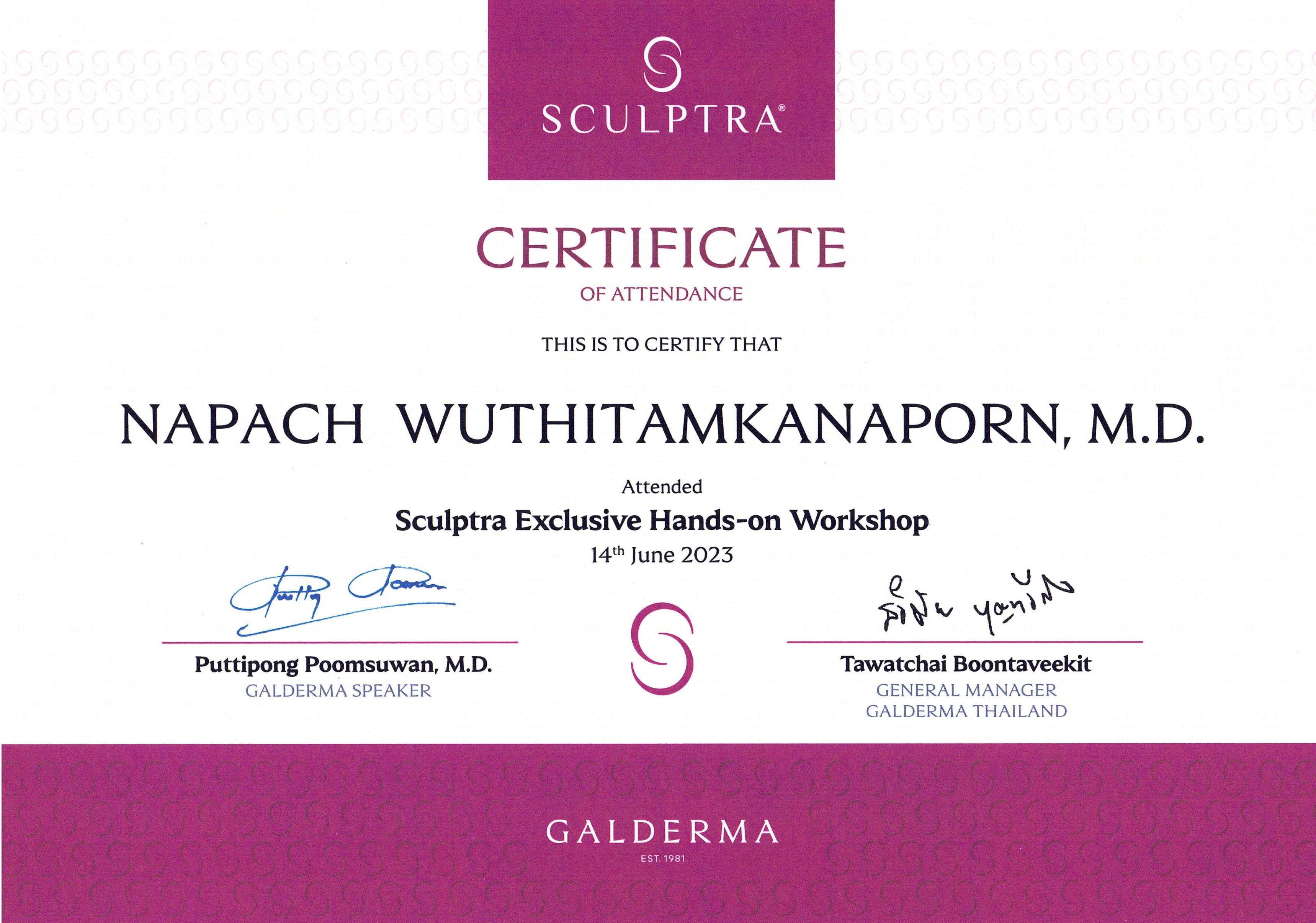 Sculptra Exclusive Hands-on Workshop_หมอกวาง
