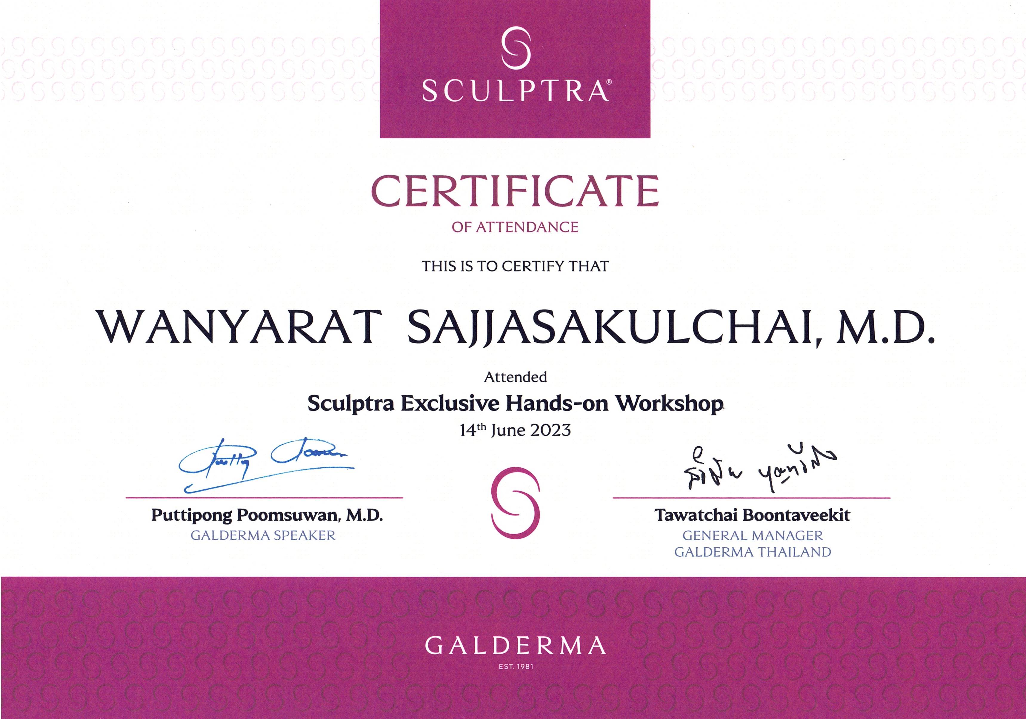 Sculptra Exclusive Hands-on Workshop_หมอตังเมย์