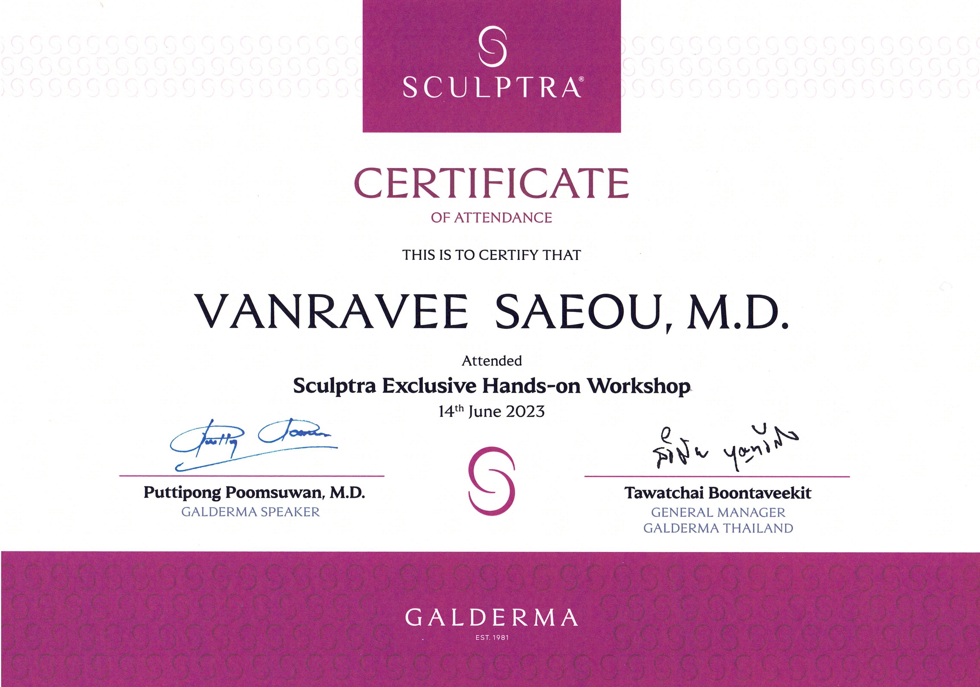 Sculptra Exclusive Hands-on Workshop_หมอแพน