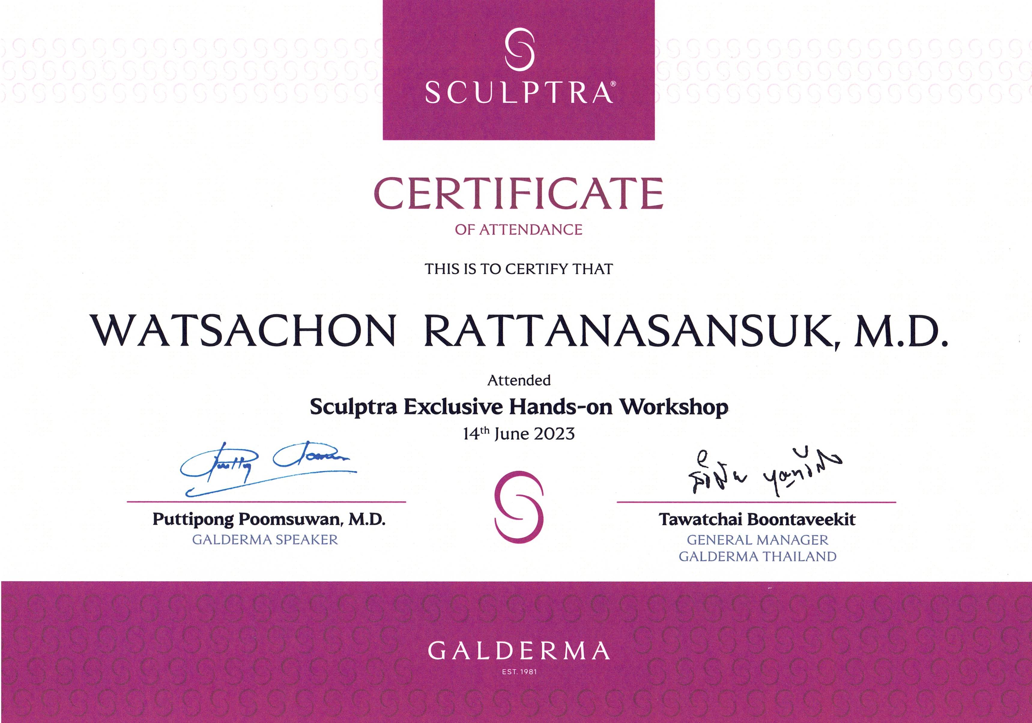 คุณหมอ แอน Sculptra Exclusive Hands-on Workshop