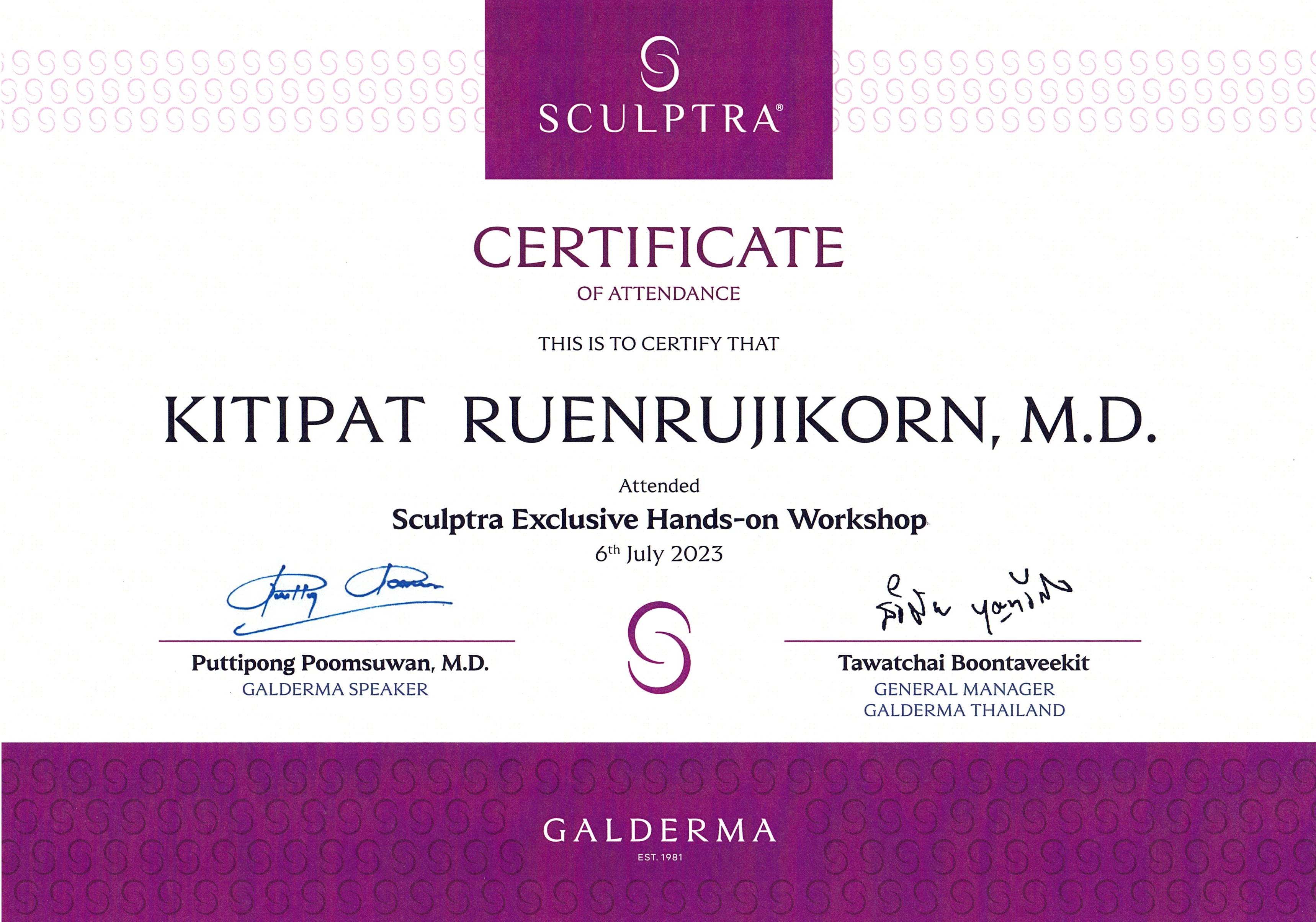 Sculptra Exclusive Hands-on Workshop_หมอต้น