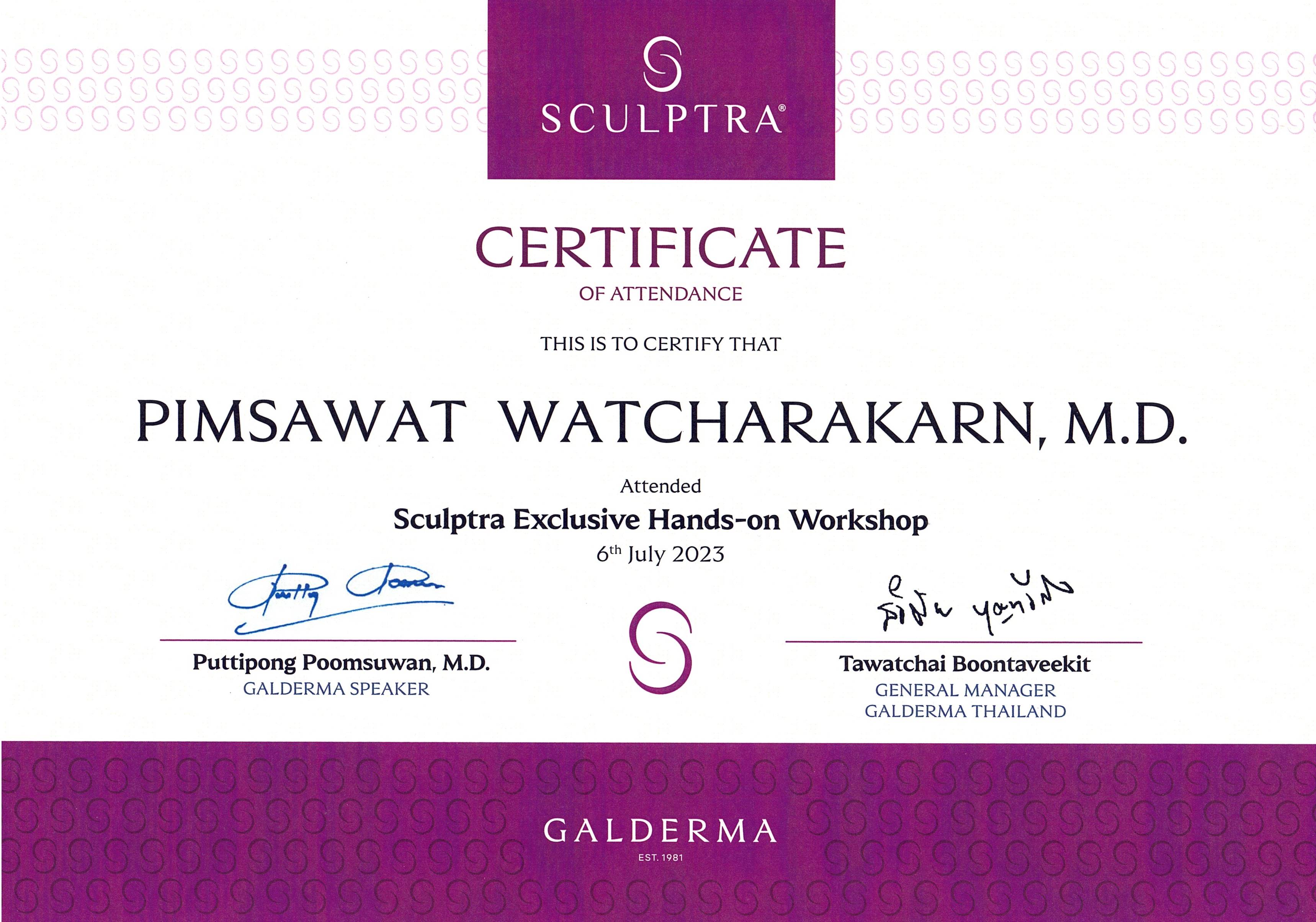 Sculptra Exclusive Hands-on Workshop_หมอพิม
