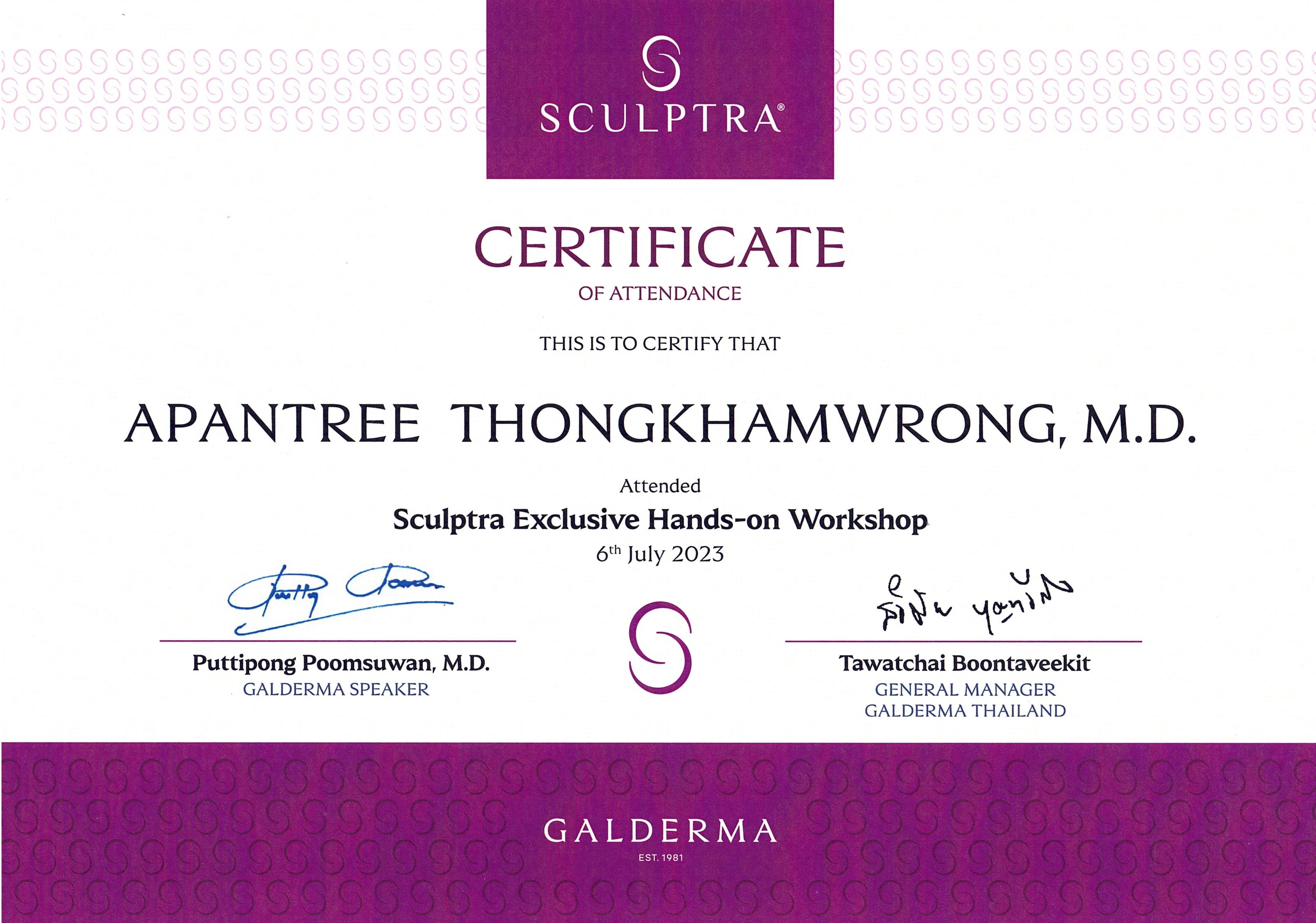 Sculptra Exclusive Hands-on Workshop_หมอแนน