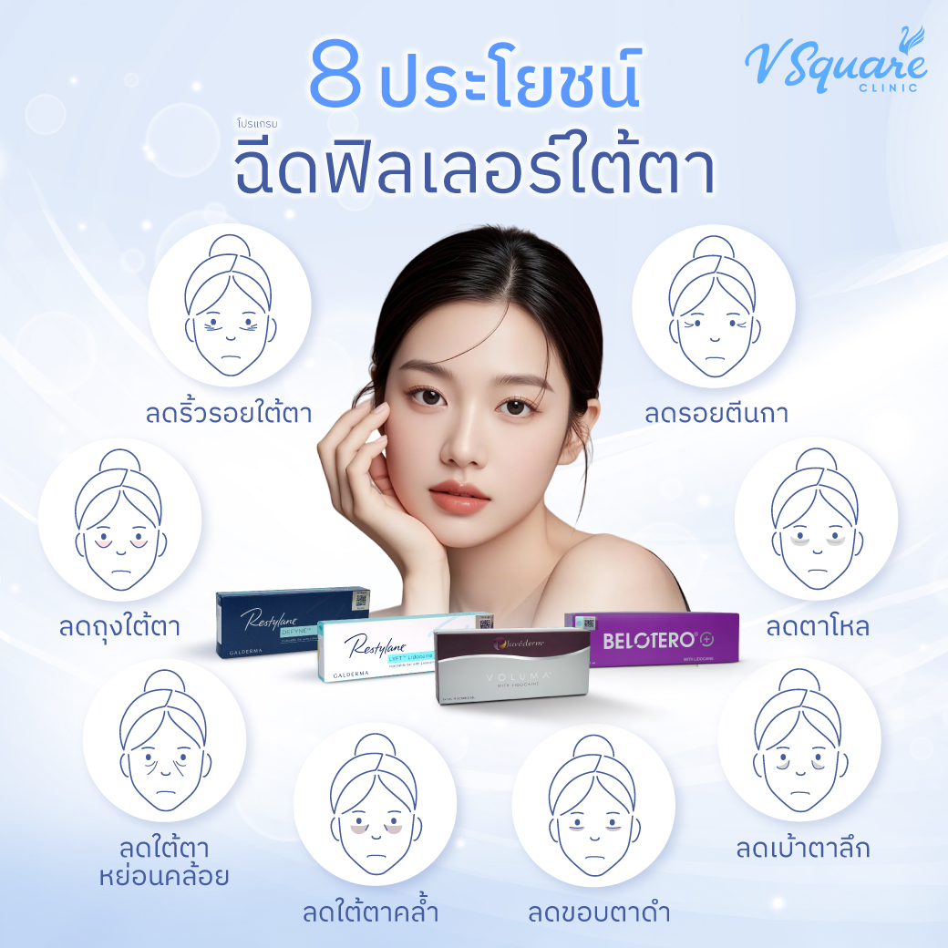 ประโยชน์ของการฉีดฟิลเลอร์ใต้ตา