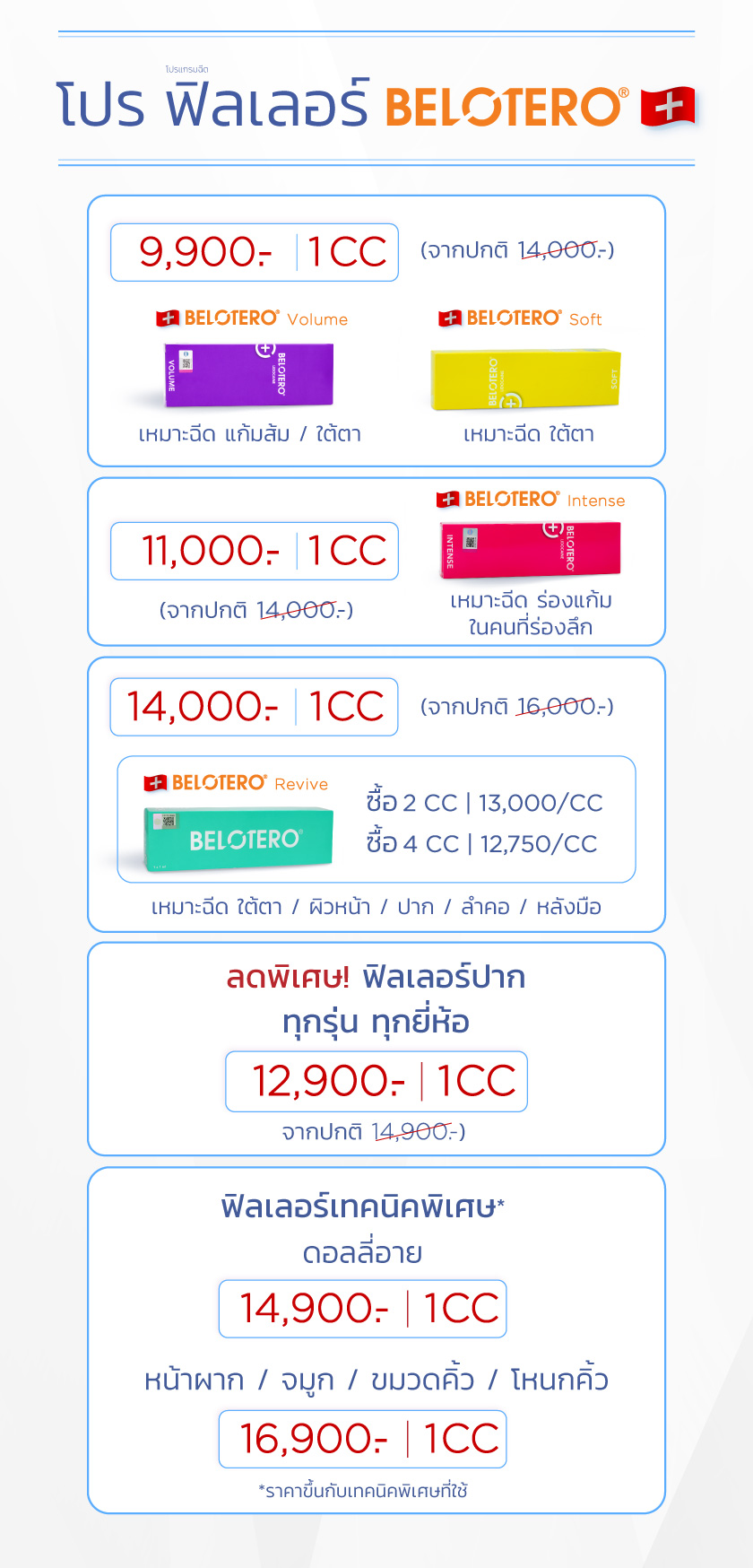 Belotero Revive ราคา