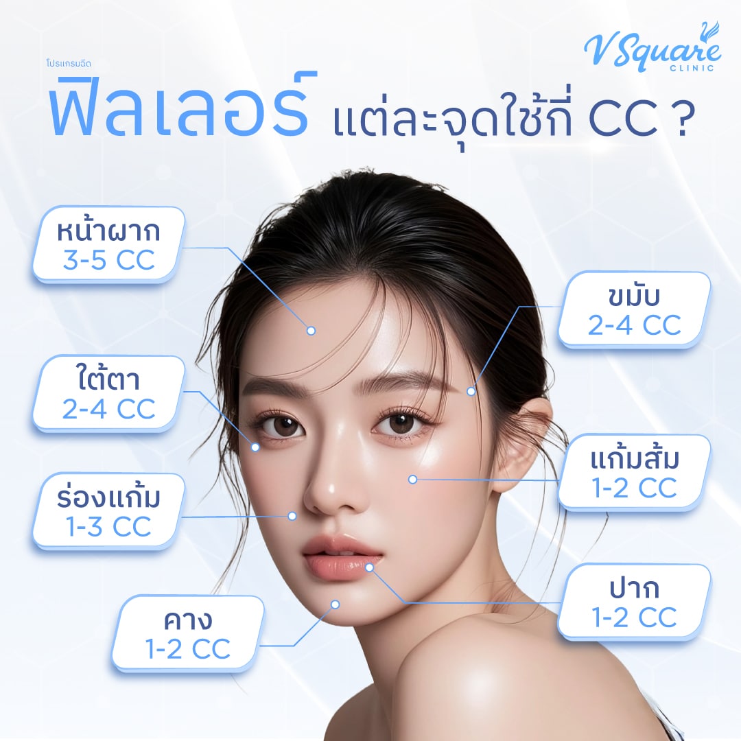 ฟิลเลอร์แต่ละจุดใช้กี่-CC