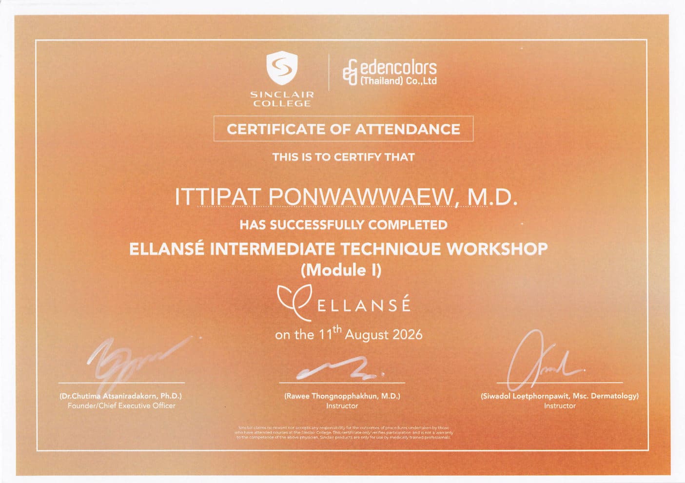 หมอกอล์ฟ_Ellanse Intermediate